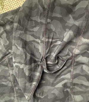 Lululemon black camo jacket Size 4 it also has an opening for a ponytail in the hood. Fantastic condition #athleisure #camouflage #lululemon thumbnail 4