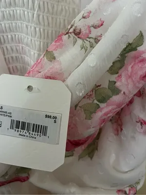 NEW Altar’d State White & Pink Floral Maxi Dress Size Small NWT thumbnail 8