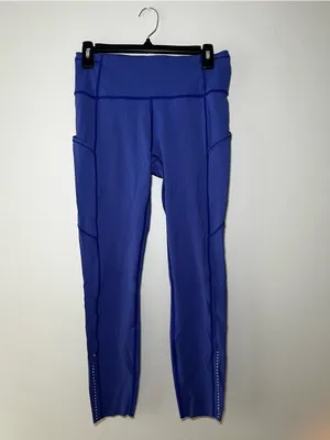 Lululemon Fast & Free Royal Blue Leggings thumbnail 6