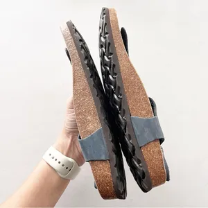 Grundland Thong Navy Leather Boho Minimalist Casual Everyday Sandals thumbnail 7
