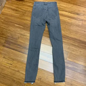 Abercrombie & Fitch‎ Super Skinny Ankle High Rise Gray Jeans Womens Size 24 Rips thumbnail 4