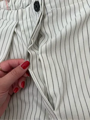 NWT Free People Pin Striped Trouser Pants Size Large thumbnail 5