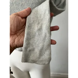 Banana Republic Merino Wool Sweater S Cropped Ribbed Preppy Academic w/stains thumbnail 4
