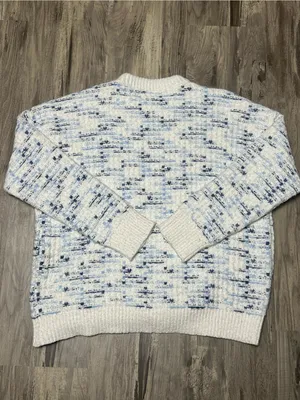 Grey Bandit Oversized Speckled Crewneck Sweater in Winter Wonderland thumbnail 5