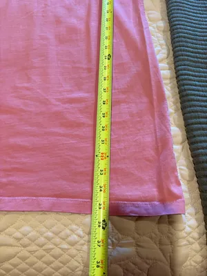 J.Crew Ruffle Sleeve Pink T-Shirt Knee Length Dress women’s M thumbnail 9