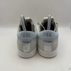 P448 Women's John Margot Sneaker Shoes Blue White‎ Cork Size EU 36 US Size 6-6.5 thumbnail 5