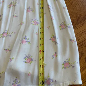 Reformation Floral Slip‎ Dress in Cream and Pink size 2 thumbnail 6