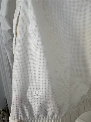 lululemon White Lightweight pack light 1/2 zip pull over workout jacket thumbnail 10