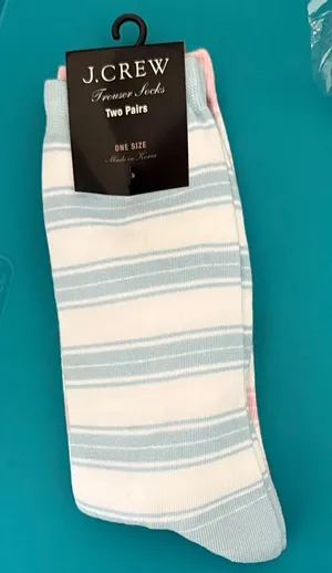 NWT 2 (Two) Pairs J. Crew Trouser Socks thumbnail 1