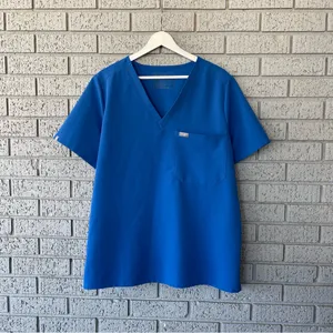 Figs Catarina One Pocket Scrub Top Royal Blue Size XL thumbnail 4