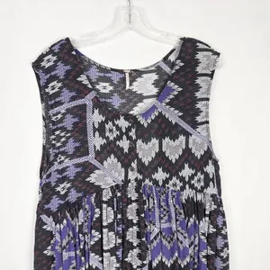 Free People Size Small Dress Take Me To Thailand Dress Purple Mini Boho 514‎ thumbnail 7
