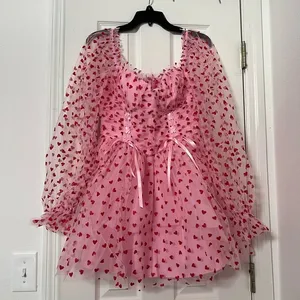 Dolls Kill Sugar Thrillz Heavenly Affair Babydoll Dress thumbnail 1