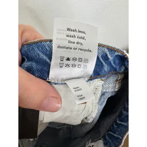 Reformation Charlie Cuffed High Rise Jean Shorts Medium Blue Denim Size 27 thumbnail 5