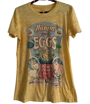Disney Pixar Toy Story "Hamm and Eggs" graphic t-shirt EUC thumbnail 1