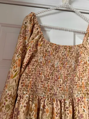 Simply Southern Smocked Floral Dress thumbnail 2