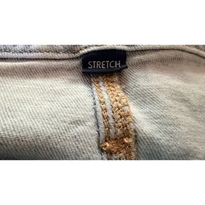 American Eagle Women's Stretch Denim Jorts Bermuda Shorts Size 16 Light Wash thumbnail 4