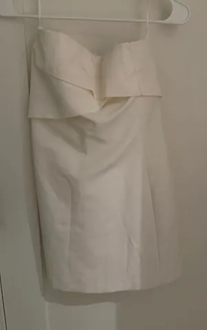 ZARA Mini White Strappy Dress thumbnail 1
