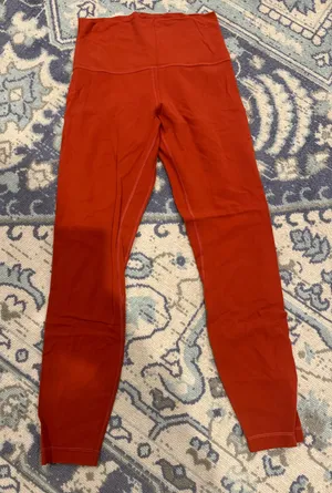 Lululemon Burnt Orange Align Leggings 25" 6 thumbnail 1