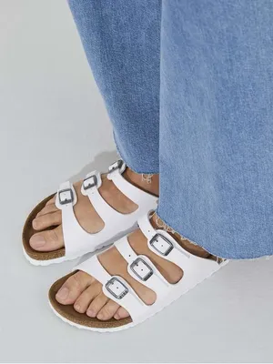Birkenstock Florida‎ Birko-Flor White Sz.6L, 4M NWOB thumbnail 1