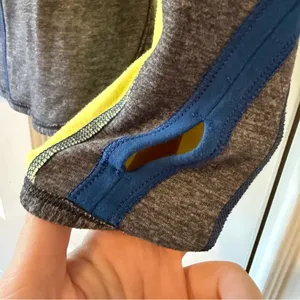 Lululemon Runder Under Reversible Long Sleeve Top in Blue, Grey, & Yellow thumbnail 6