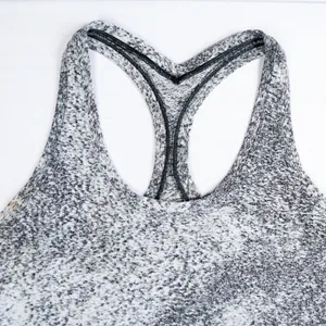 Lululemon Cool Racerback II Tank Women Size 4 Luon‎ Spray Jacquard White Black thumbnail 9