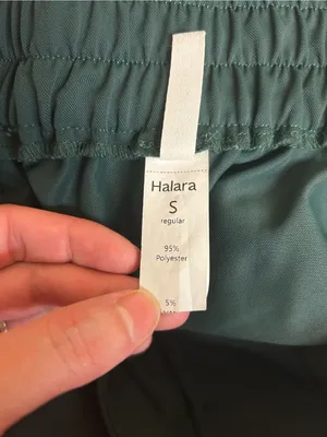 Halara High-Waist Wide Leg Trousers in Dark Green Size Small thumbnail 8