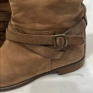 1937 Footwear Brown Over the Knee Suede Boots with Timeless Style thumbnail 2