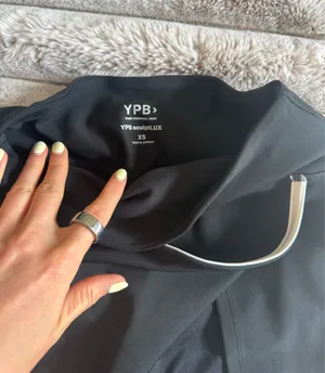 Abercrombie YPB Tennis Black Mini Skirt with White Trim thumbnail 7
