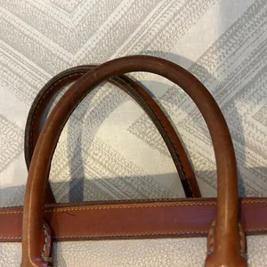 Dooney & Bourke Ivory & Brown Vintage Satchel Bag thumbnail 4
