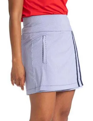 Kinona Womens Golf Skort Italian Nylon Stretch Fabric Navy Blue Stripe Size XS thumbnail 1