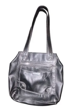 Jaclyn Smith Black Shoulder Tote Bag with Front Pocket thumbnail 1