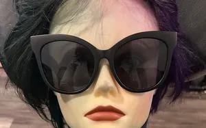 Quay Australia It’s My Way Matte Black Cat-Eye Sunglasses with Dark Lenses thumbnail 1