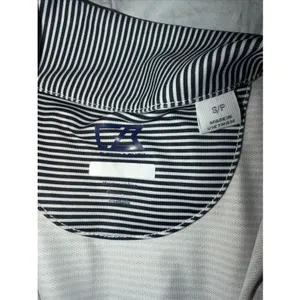 Cutter & Buck Top Womens Small Tonal Stripe Forge Stretch Long Sleeve Half Zip thumbnail 3