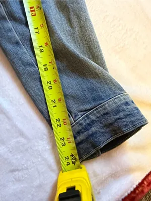 Arizona Jeans Light Blue Denim Jacket with White Sherpa thumbnail 7