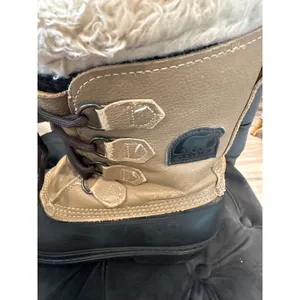Sorel Women's Winter Snow Boots Tan Leather Waterproof Insulated Size 8 thumbnail 5