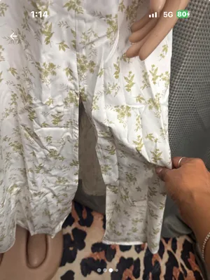 New beautiful long dress White Size L thumbnail 3