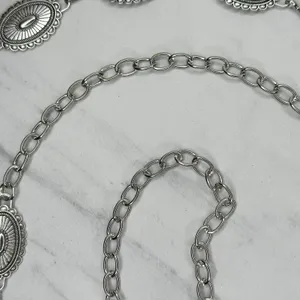 Western Concho Silver Chain Belt One Size (OS) ✨ thumbnail 9