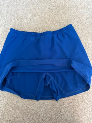 Nike Dri-FIT Royal‎ Blue Athletic Skort Tennis Golf Skirt Womens Large thumbnail 8