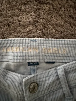 American Eagle Light Blue Cargo Wide-Leg Pants thumbnail 6