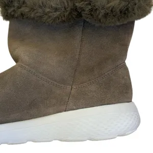 Like New Skechers Leather On The Go City 2 Boots Olive Size 8.5 thumbnail 5