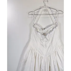 For Love & Lemons Mini Dress White Tea Time Poplin Bustier Basque Waist Medium thumbnail 10
