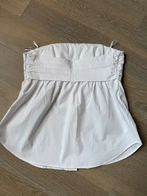 Zara White Strapless Top thumbnail 2