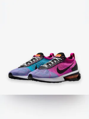 Nike Women’s Pink, Purple & Teal Knit Running Sneakers thumbnail 2