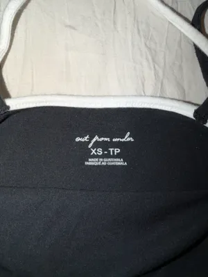 Urban Outfitters Black Tank with White Contrast Trim thumbnail 2
