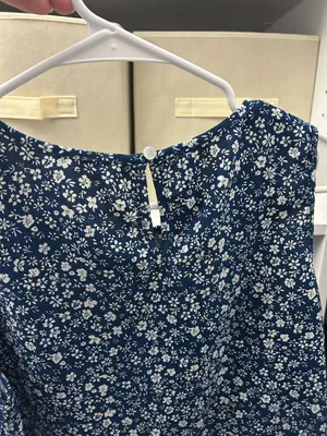 Floral blue tank Size L thumbnail 2