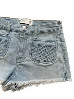 ABERCROMBIE & FITCH High Rise Denim Shorts Size 29 / US 8 thumbnail 4
