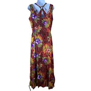 Vintage Scarlett sleeveless button front maxi dress‎ thumbnail 8