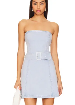 Amanda Uprichard Fae Denim Dress thumbnail 1