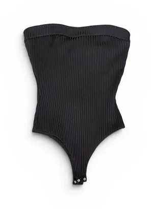 NBD Revolve strapless ribbed body suit  thumbnail 1