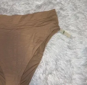NWT Aerie Tan / Nude High Wasted Swimsuit Bottom size XXL Plus Size 2XL thumbnail 1